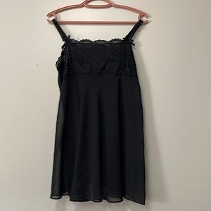 Pretty black, lacey nighty.